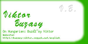 viktor buzasy business card